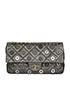 Paris-Dubai' Embellished Bag, £1,850, Handbags, Grey/Silver, Leather, Front view